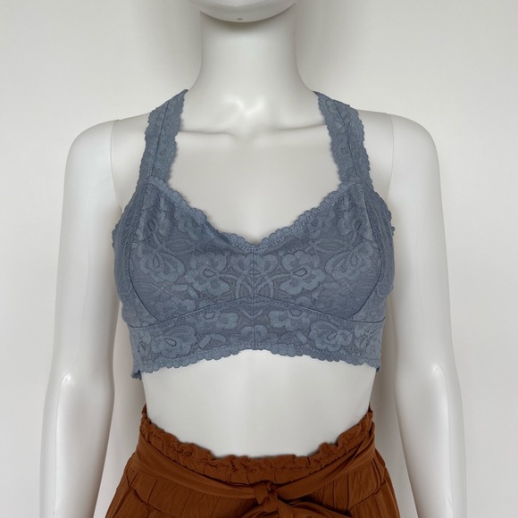 Free People Gallon Racerback Bralette Fall Frost - Picture 1 of 4